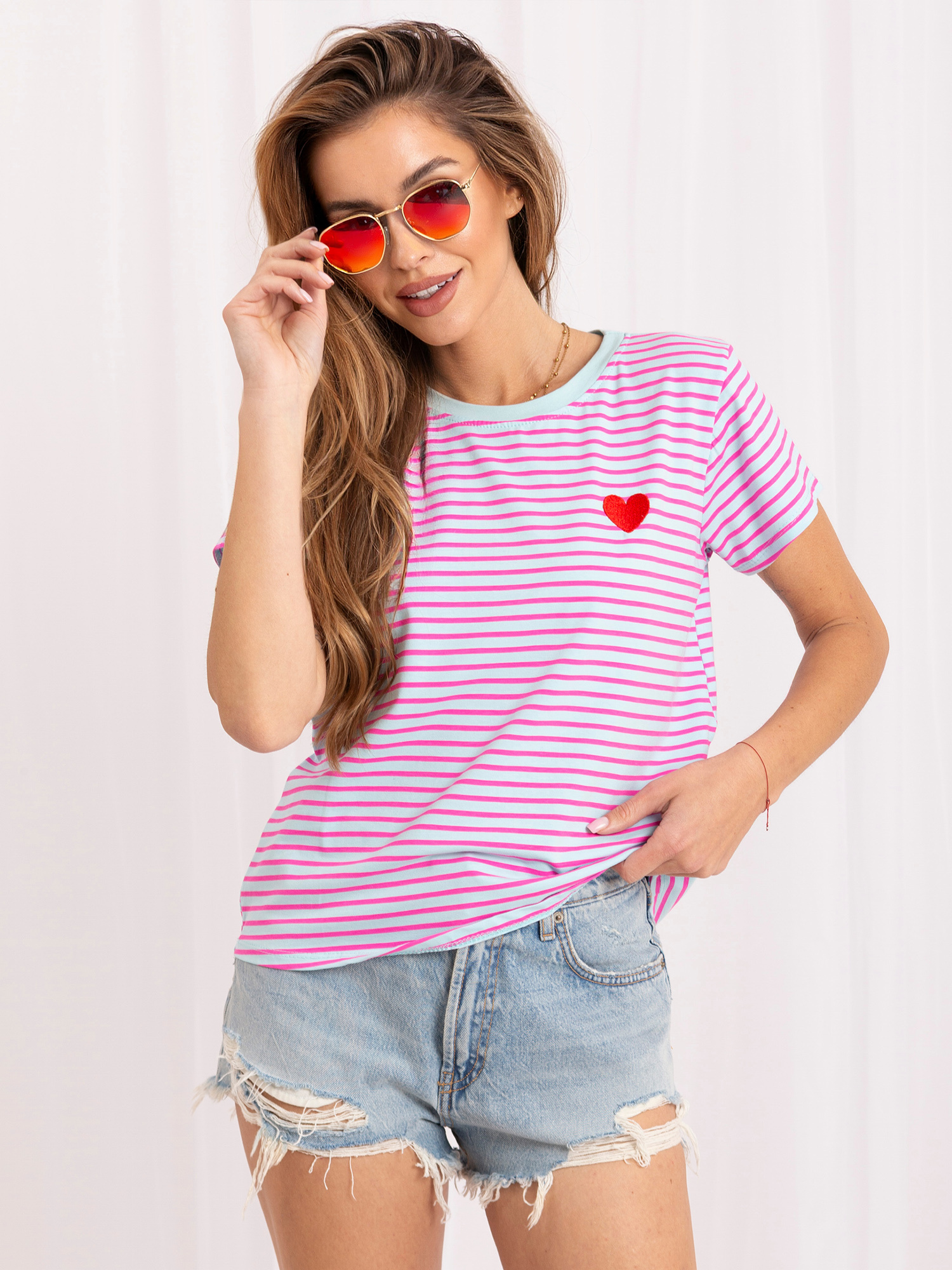 T-shirt jasny niebieski