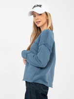 Brudnoniebieska bluza z okrągłym dekoltem NATURAL SIDE  