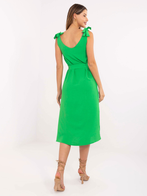 Jasnozielona letnia sukienka na ramiączkach RUE PARIS