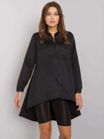 Black Asymmetrical Brinleigh Shirt