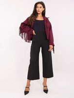 Czarne spodnie culotte z nogawką 7/8 RUE PARIS