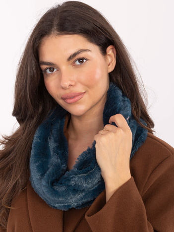 Morski ciepły komin damski