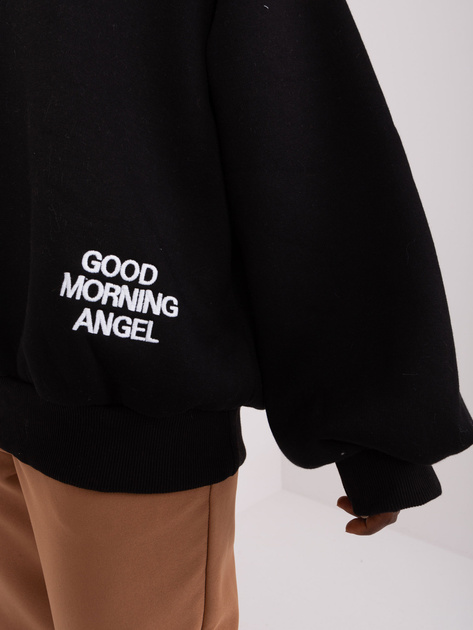 Hurt Czarna dresowa bluza oversize z kapturem Diego