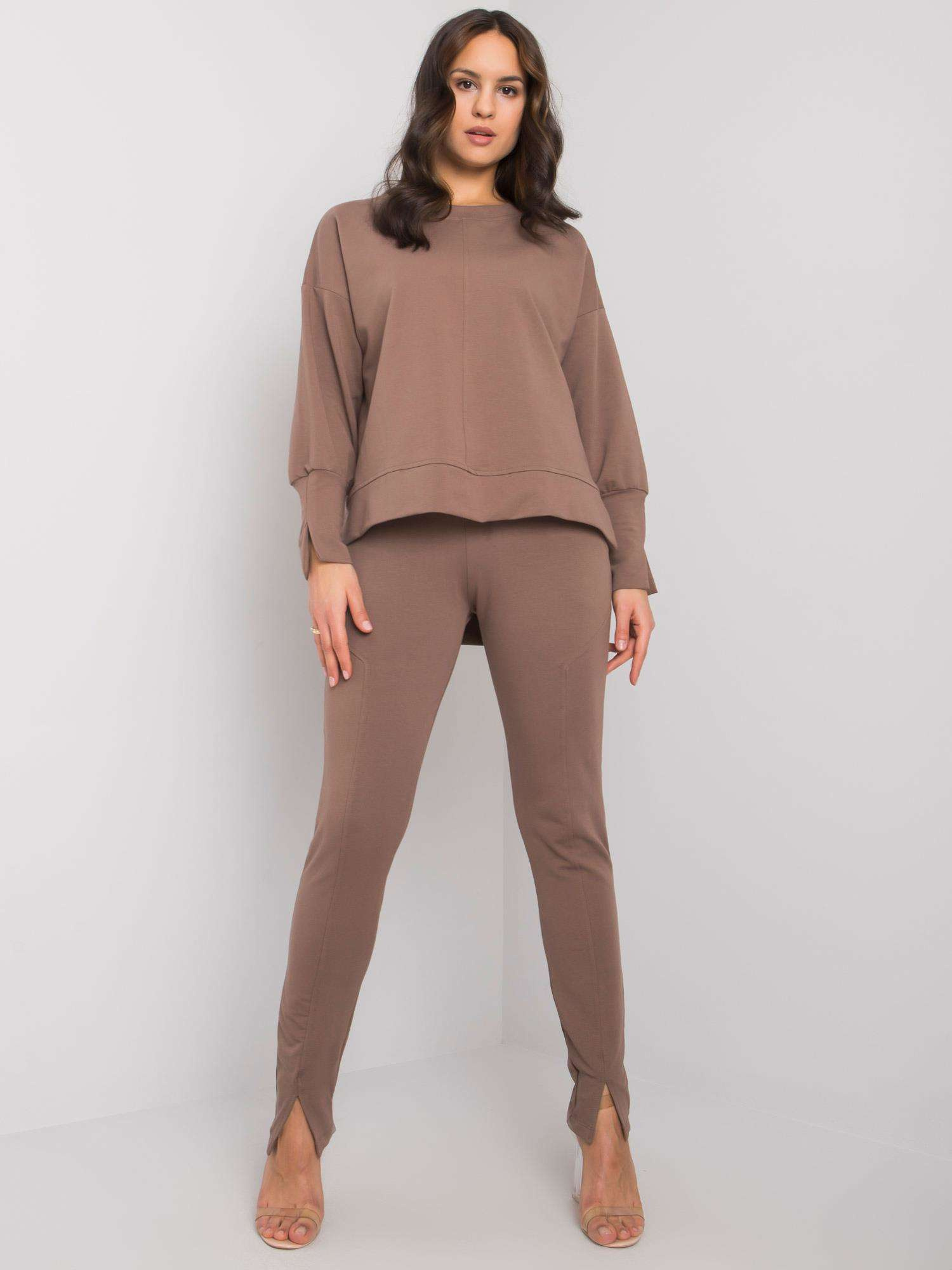 Braunes zweiteiliges Damen-Set Shanisse RUE PARIS.
