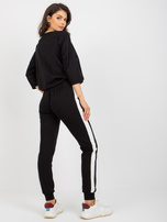 Hurt Black two-piece tracksuit set with print.