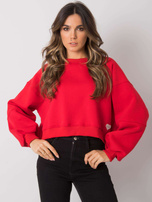 Czerwona bluza bawełniana Yessie RUE PARIS