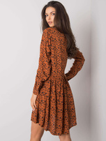 Braunes Kleid mit Prints Rima FRESH MADE.