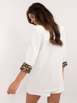 Hurt Ecru damska marynarka z długim rękawem