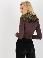 Hurtownia Khaki damska chusta komin z printami 