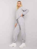 Graue Melange Jogginghose mit Steppung Naomi RUE PARIS.