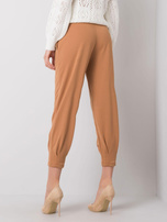 Camelowe spodnie dresowe Iria RUE PARIS