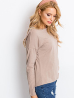 Ciemnobeżowa bluzka Heaven