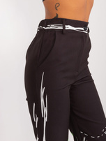 Hurt Czarne szerokie spodnie z nadrukami