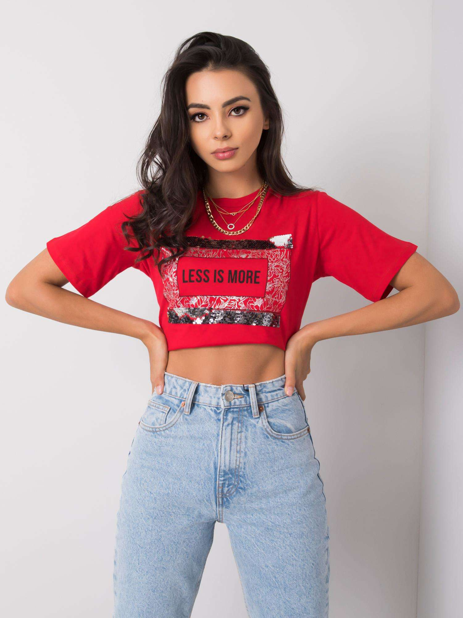 Red t-shirt with Nikki inscription