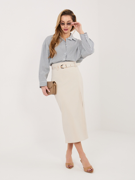 Czarna asymetryczna koszula z bawełny