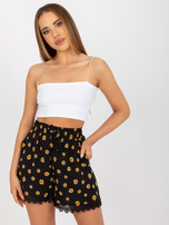 Hurtownia Czarne letnie szorty casualowe z printami SUBLEVEL