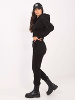 Czarny komplet dresowy ze spodniami Ambretta