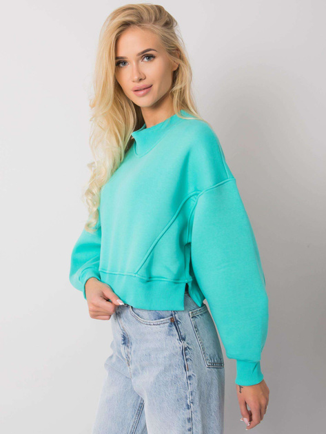 Turkusowa bluza bez kaptura Thilde