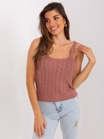 Hurt Brudnoróżowy dwuczęściowy komplet z topem