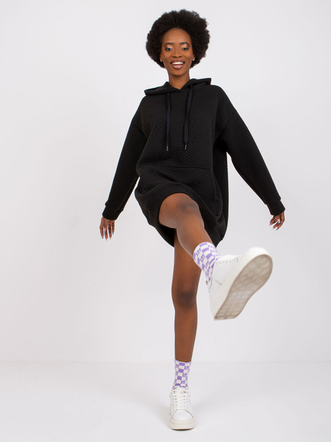 Czarna bluza kangurka Atlanta RUE PARIS