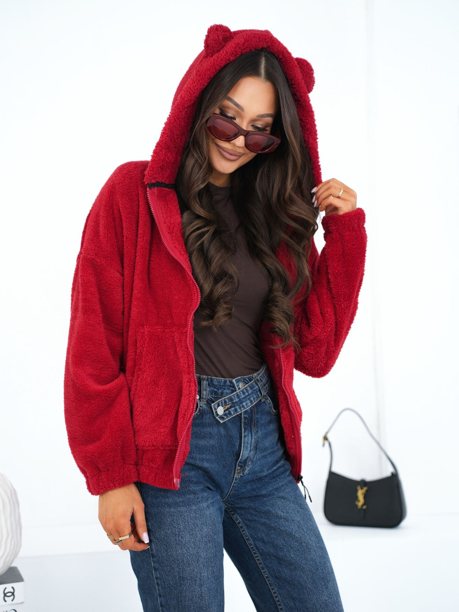 Bluza ciemny czerwony