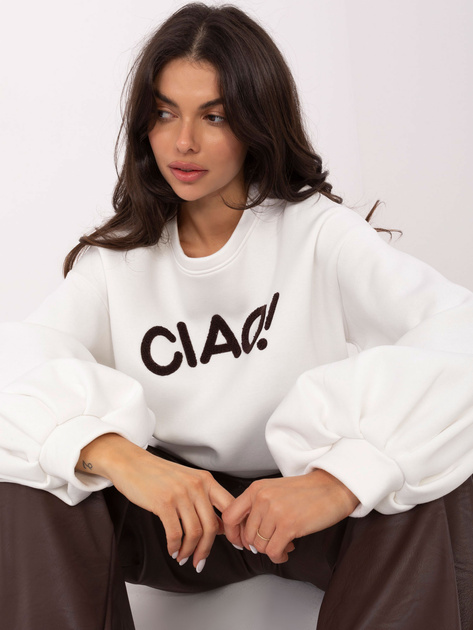 Ecru bluza oversize bez kaptura RUE PARIS