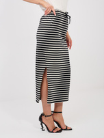 Czarna bawełniana spódnica z kieszeniami SUBLEVEL