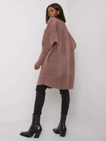 Fioletowy płaszcz alpaka Nora