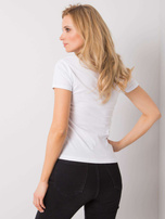 White T-shirt with print Tiziana OCH BELLA
