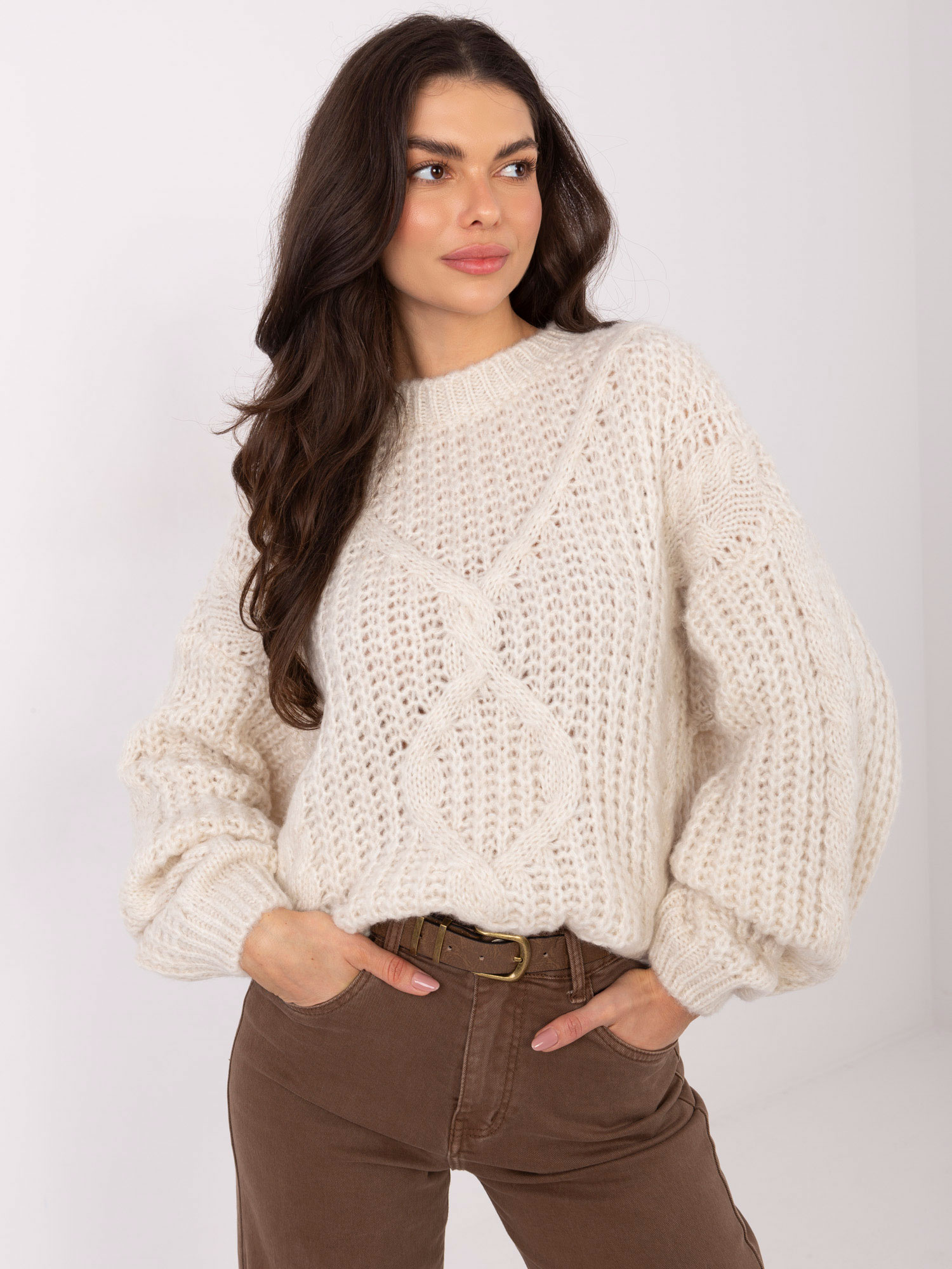 Sweter jasny beżowy