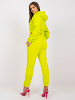 Limonkowy dresowy komplet dwuczęściowy Kalifornia RUE PARIS