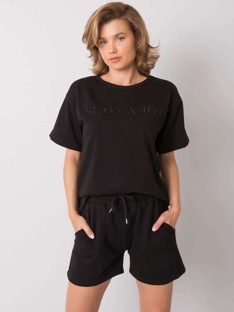 Czarny komplet z bawełny Sakari