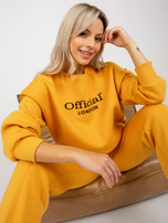 Hurt Ciemnożółty dwuczęściowy komplet dresowy oversize