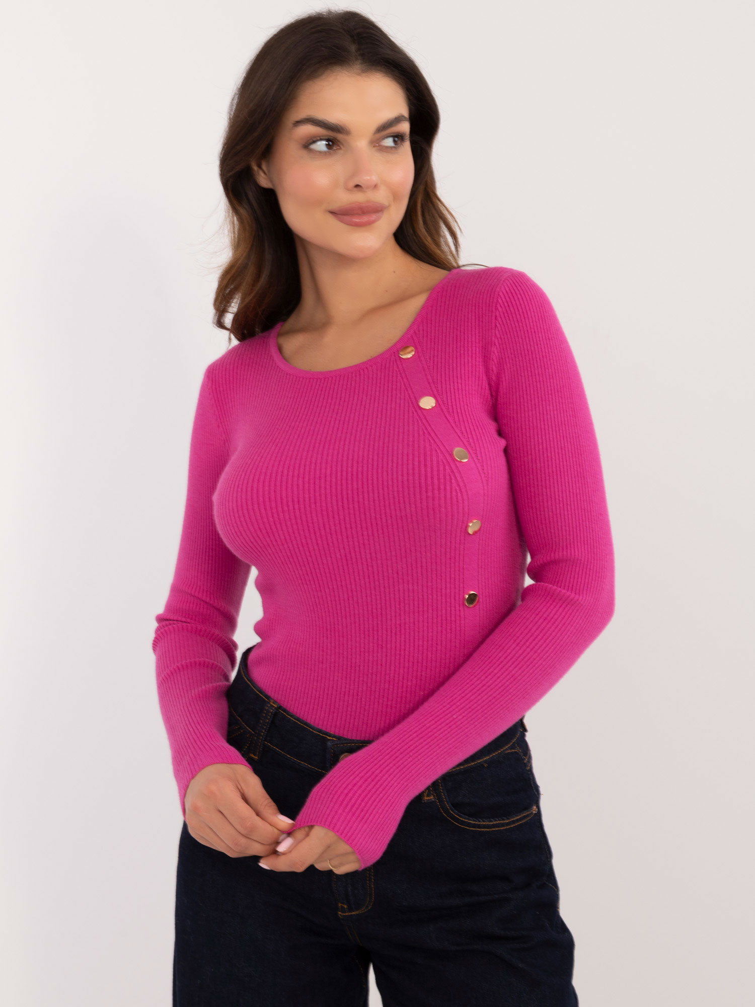 Sweter fuksjowy