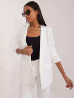 Hurt Biała elegancka marynarka od garnituru OCH BELLA