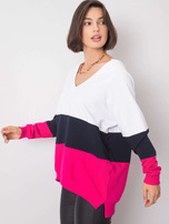 Biało-fuksjowa bluza Lotta RUE PARIS