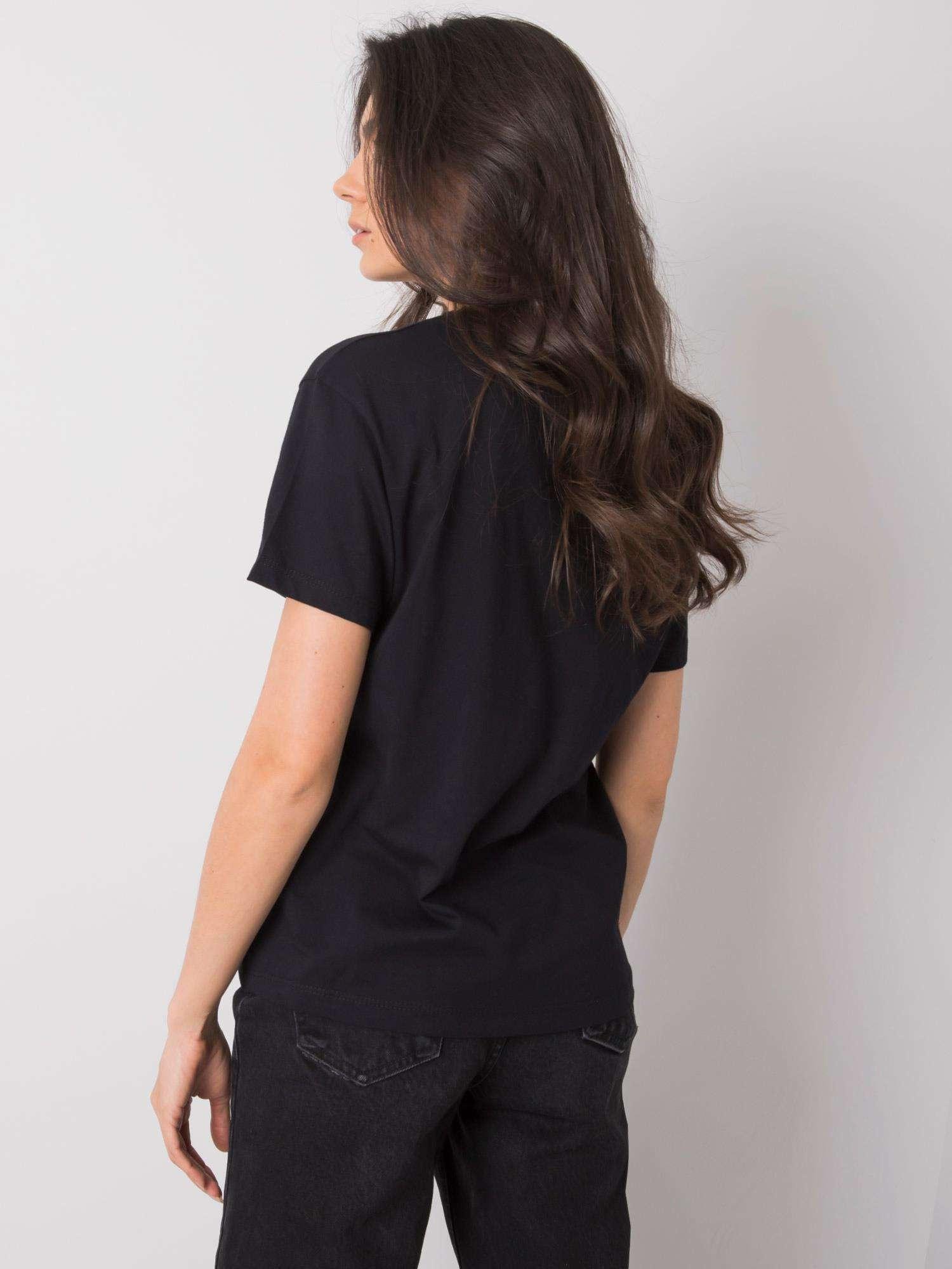 Schwarzes T-Shirt Livia.