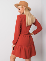 Ceglasta sukienka Caroll SUBLEVEL