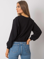 Czarna bluza damska z bawełny Elain