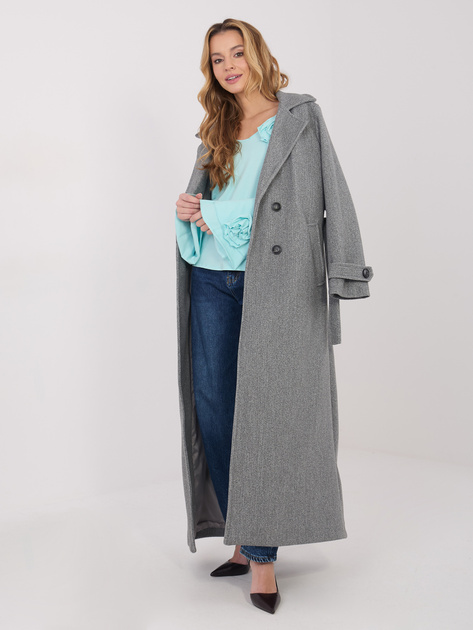 Miętowa bluzka z falbankami przy rękawach