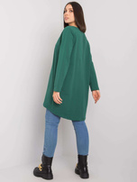 Ciemnozielona tunika plus size z kieszeniami Alexiah