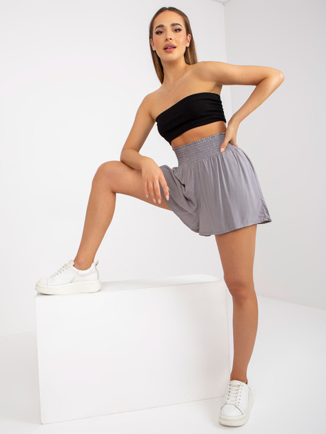 Hurtownia Szare zwiewne spodnie casualowe na lato FRESH MADE