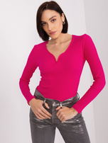Hurt Fuksjowa dopasowana bluzka BASIC FEEL GOOD