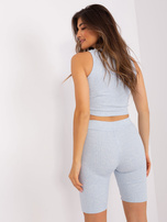 Hurt Jasnoniebieski melanżowy komplet casualowy trzyczęściowy z bluzą