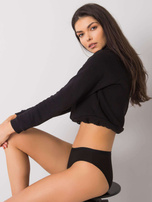 Czarne damskie majtki