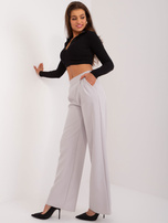 Hurt light gray fabric suit trousers RUE PARIS.