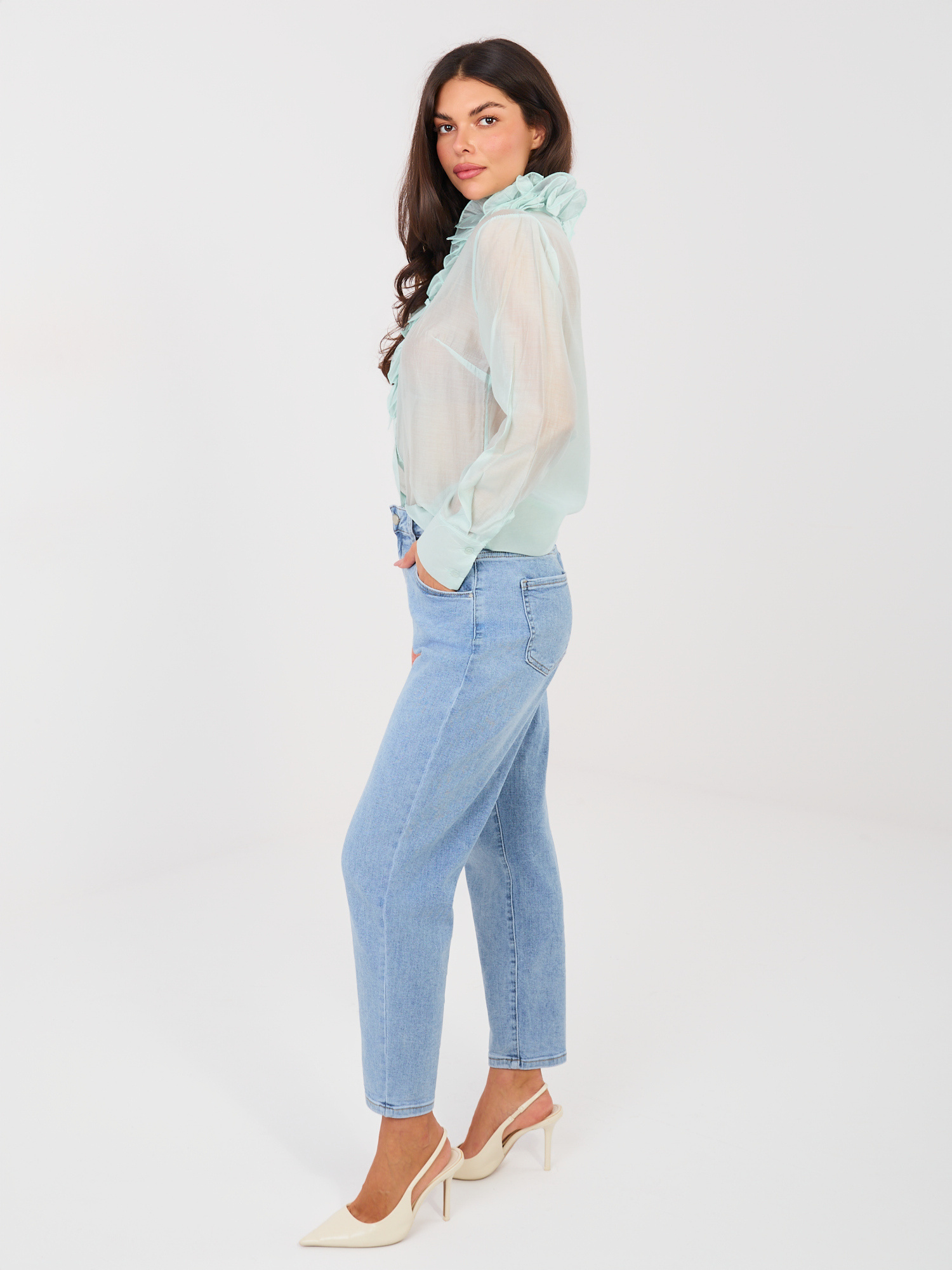 Spodnie jeans niebieski