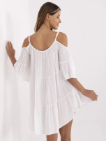 Biała sukienka z odkrytymi ramionami Veronique OCH BELLA