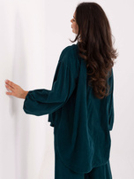 Morska koszulowa bluzka ze sztruksu