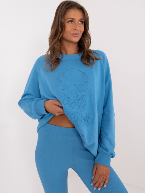 Hurt Niebieski dwuczęściowy komplet dresowy z napisem